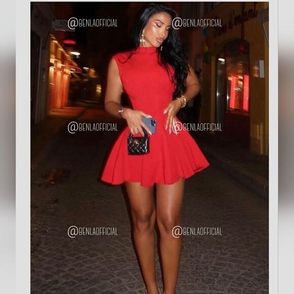 NWT ZARA MINI GODET DRESS ZW COLLECTION - Picture 11 of 16